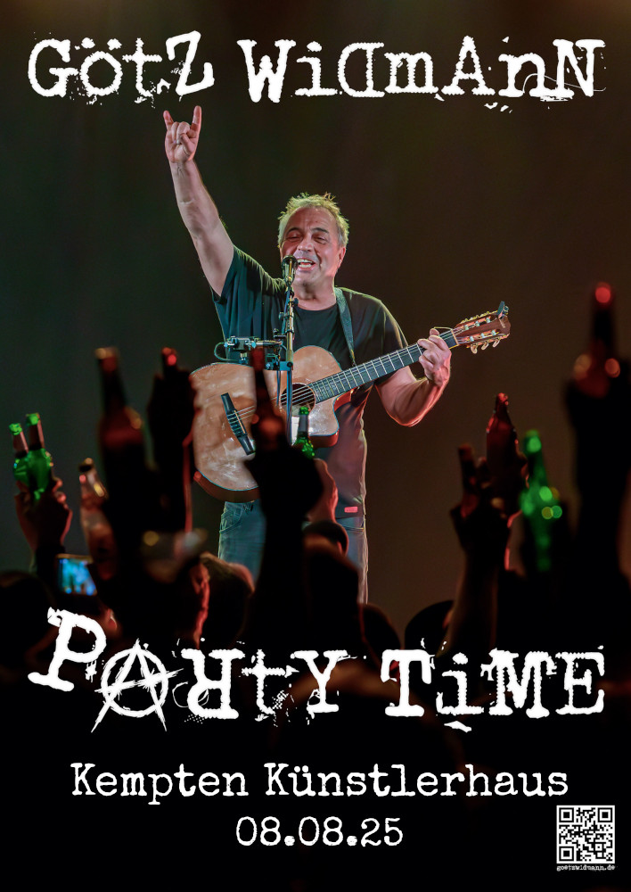 Götz Widmann - Party Time Tour - Kempten Künstlerhaus 08.08.25